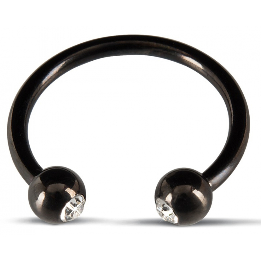 You2Toys Anneau De Gland Avec Strass 28mm Noir 3 You2Toys Anneau De Gland Avec Strass 28mm Noir – Image 3