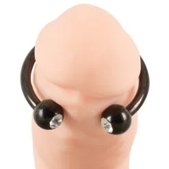 You2Toys Anneau De Gland Avec Strass 28mm Noir 8 You2Toys Anneau De Gland Avec Strass 28mm Noir -FÉMINITÉS boutique anneau de gland avec strass 28mm noir 3