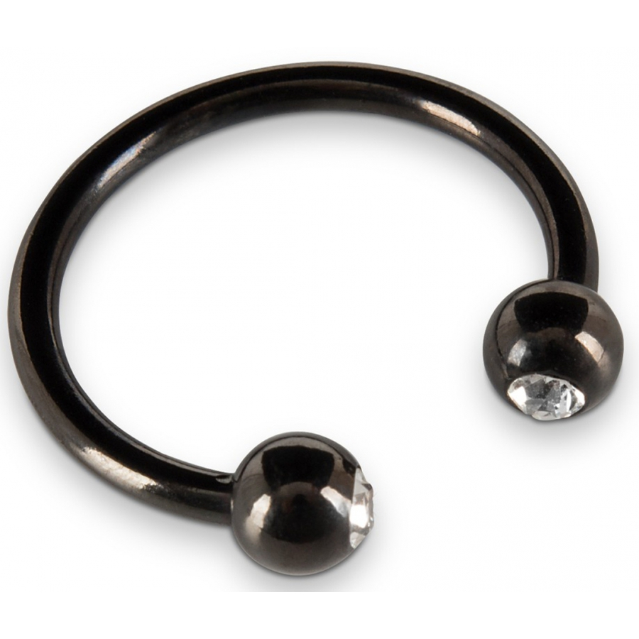 You2Toys Anneau De Gland Avec Strass 28mm Noir 5 You2Toys Anneau De Gland Avec Strass 28mm Noir – Image 5