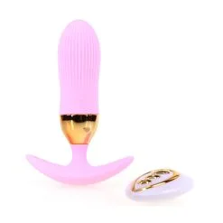 Generique Plug Vibrant STRIPE EGG 10 X 3cm Rose