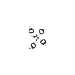 Adam & Eve Attaches Hogtie + Menottes Fourrure Noir