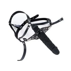 KINKgear Bâillon Avec Gode STRAP DICK 12cm -FÉMINITÉS boutique baillon avec gode strap dick 12cm 2