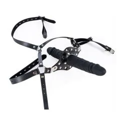 KINKgear Bâillon Avec Gode STRAP DICK 12cm -FÉMINITÉS boutique baillon avec gode strap dick 12cm 3