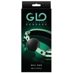 GLO IN THE DARK Baillon Boule Fluorescent GLO | Boule Silicone 45mm -FÉMINITÉS boutique baillon boule fluorescent glo boule silicone 45mm 1