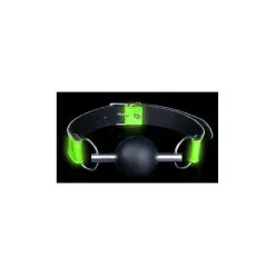 Ouch! Glow Bâillon Boule Phosphorescent GLOW 45mm -FÉMINITÉS boutique baillon boule phosphorescent glow 45mm 2