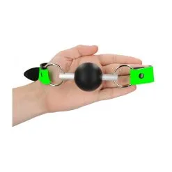 Ouch! Glow Bâillon Boule Phosphorescent GLOW 45mm -FÉMINITÉS boutique baillon boule phosphorescent glow 45mm 3