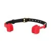 KINKgear Bâillon En Silicone ZEN OPEN Noir-Rouge