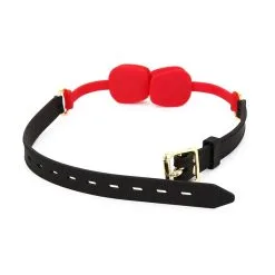 KINKgear Bâillon En Silicone ZEN OPEN Noir-Rouge -FÉMINITÉS boutique baillon en silicone zen open noir rouge 2