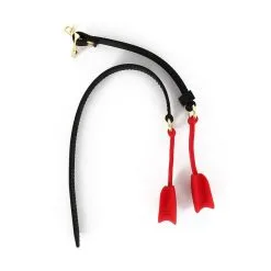 KINKgear Bâillon En Silicone ZEN OPEN Noir-Rouge -FÉMINITÉS boutique baillon en silicone zen open noir rouge 4