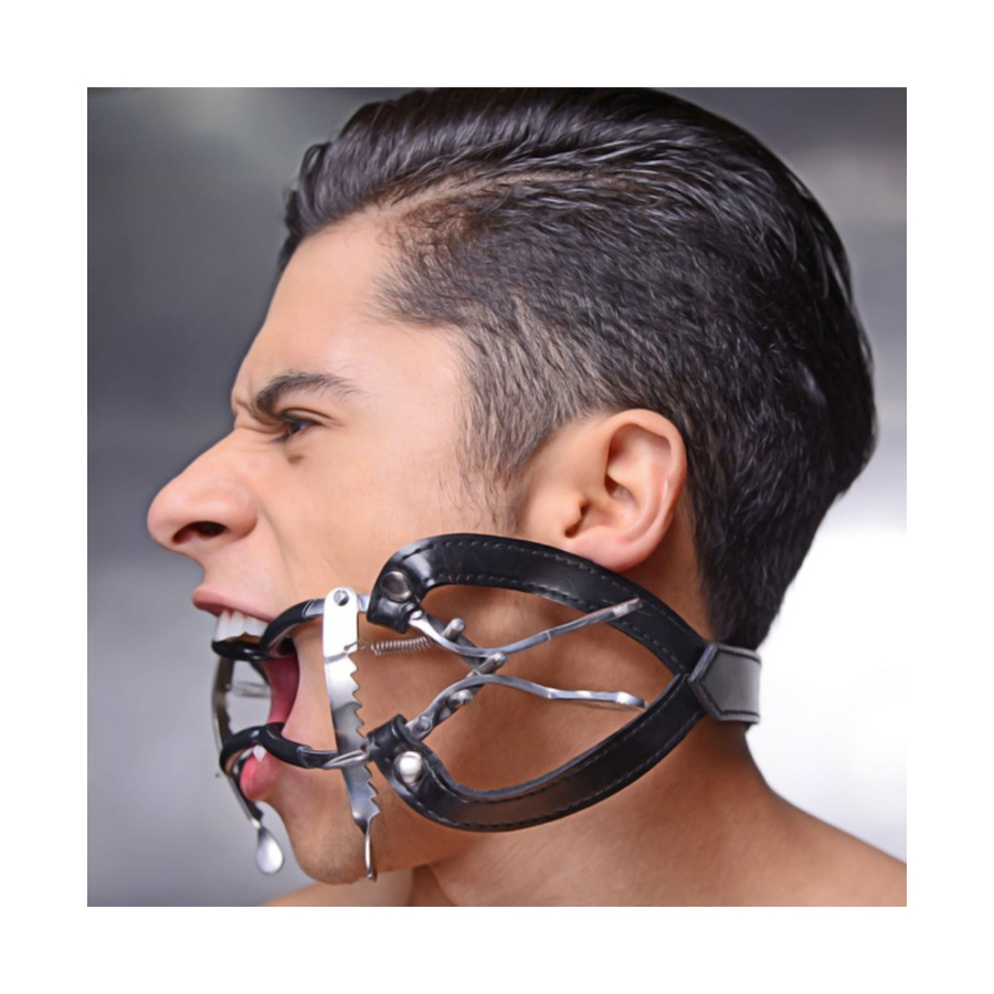 Generique Baillon Étau En Métal Avec Lanières Cuir 2 Generique Baillon Étau En Métal Avec Lanières Cuir – Image 2