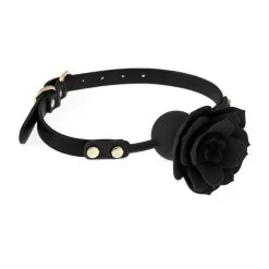 KinkHarness Bâillon FLOWER GAG Noir