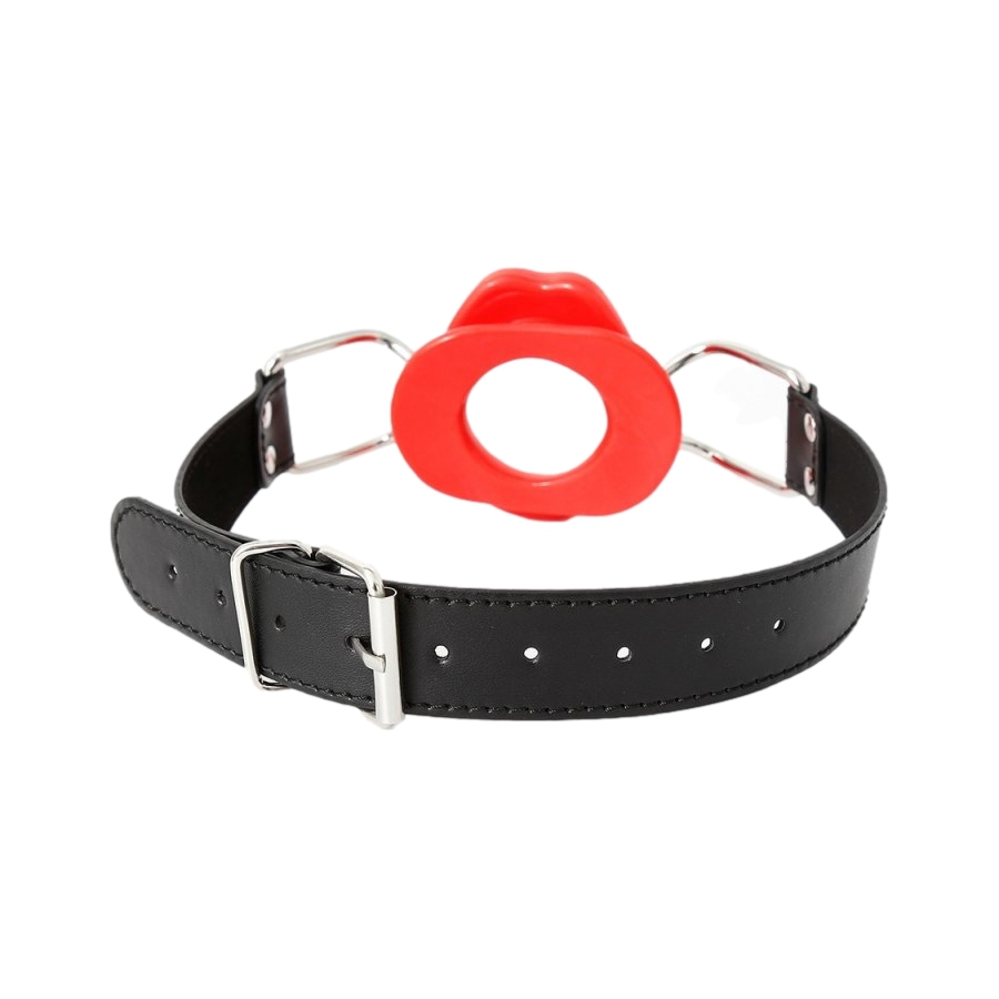 KINKgear Bâillon SM LIPS Rouge 2 KINKgear Bâillon SM LIPS Rouge – Image 2