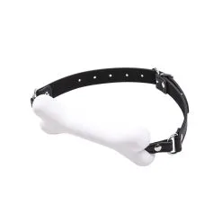 Kinky Puppy Baillon SM Os Blanc -FÉMINITÉS boutique baillon sm os blanc 2