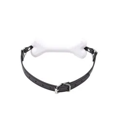 Kinky Puppy Baillon SM Os Blanc -FÉMINITÉS boutique baillon sm os blanc 3