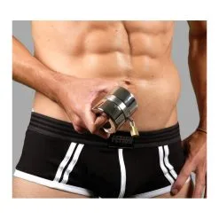 Generique Ballstretcher En Métal LOCKABLE 50mm | Poids 855gr -FÉMINITÉS boutique ballstretcher en metal lockable 50mm poids 855gr 1