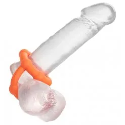Alpha Ring Ballstretcher Silicone ALL STAR RING Alpha Orange -FÉMINITÉS boutique ballstretcher silicone all star ring alpha orange 2