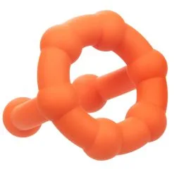 Alpha Ring Ballstretcher Silicone ALL STAR RING Alpha Orange -FÉMINITÉS boutique ballstretcher silicone all star ring alpha orange 6