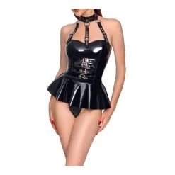 Black Level Body Avec Jupe VINYL BODY SKIRT Noir