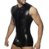AD Fetish Body Débardeur FRONT ZIP RUB Noir