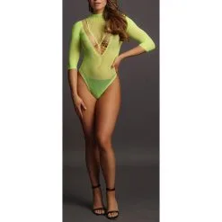 Le Desir Bliss Body Décolleté En V Brianna - Vert -FÉMINITÉS boutique body decollete en v brianna vert 4