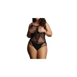 Le Desir Body Grande Taille CONTRAST NET Noir