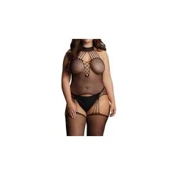Le Desir Body Porte-Jarretelles CHOKER FISHNET Noir