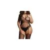 Le Desir Body Porte-Jarretelles CONTRAST FENCE NET Noir