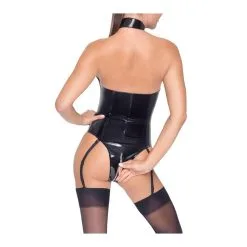 Black Level Body Porte-Jarretelles VINYL BODY Noir -FÉMINITÉS boutique body porte jarretelles vinyl body noir 6