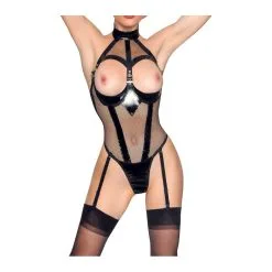 Black Level Body Porte-Jarretelles VINYL BODY RESILLE Noir