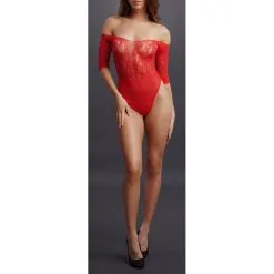 Le Desir Body Ouvert Rhinestone - Rouge -FÉMINITÉS boutique body rhinestone rouge 4