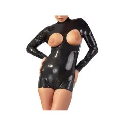 The Latex Collection Body Wetlook Et Zip Entrejambe Natascha - Noir