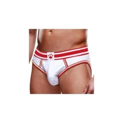 Prowler Underwear Bottomless OPEN BRIEF Prowler Blanc-Rouge