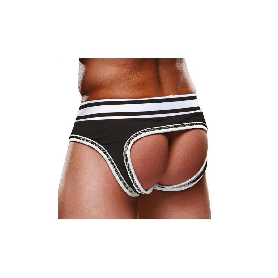 Prowler Underwear Bottomless OPEN BRIEF Prowler Noir-Blanc 2 Prowler Underwear Bottomless OPEN BRIEF Prowler Noir-Blanc – Image 2