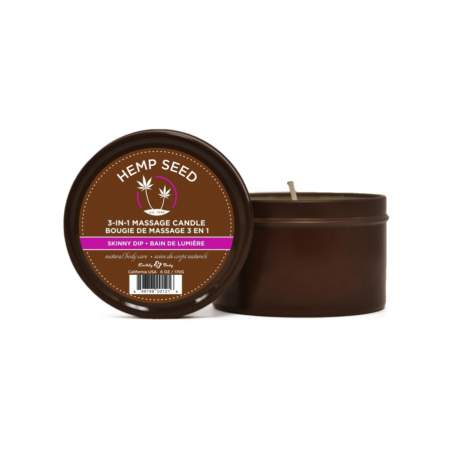 Earthly Body Bougie De Massage SKINNY DIP Bain De Lumière 170g 1 Earthly Body Bougie De Massage SKINNY DIP Bain De Lumière 170g