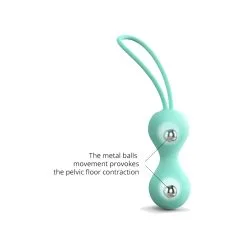 Boules De Kegel JOIA Love To Love 8 X 3.3cm Vert Menthe -FÉMINITÉS boutique boules de kegel joia love to love 8 x 33cm vert menthe 2