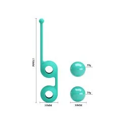 Pretty Love Boules KEGEL TIGHTEN UP III Turquoise -FÉMINITÉS boutique boules kegel tighten up iii turquoise 5