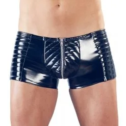 Black Level Men Boxer BIKER Effet Vinyle Noir