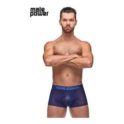 Male Power Boxer DIAMOND MESH Bleu -FÉMINITÉS boutique boxer diamond mesh bleu 2