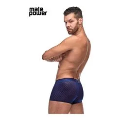 Male Power Boxer DIAMOND MESH Bleu -FÉMINITÉS boutique boxer diamond mesh bleu 3