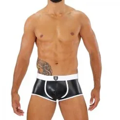 TOF Paris Boxer FETISH BOXER Noir-Blanc -FÉMINITÉS boutique boxer fetish boxer noir blanc 3