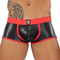 TOF Paris Boxer FETISH BOXER Noir-Rouge