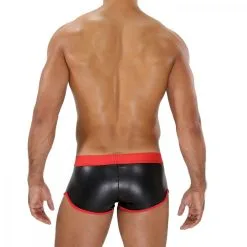TOF Paris Boxer FETISH BOXER Noir-Rouge -FÉMINITÉS boutique boxer fetish boxer noir rouge 5