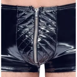 Black Level Men Boxer VINYL BIKER Noir 10 Black Level Men Boxer VINYL BIKER Noir -FÉMINITÉS boutique boxer vinyl biker noir 4