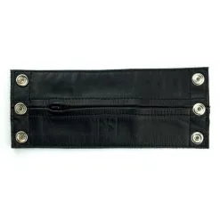 Prowler Red Bracelet De Force En Cuir Noir-Rouge -FÉMINITÉS boutique bracelet de force en cuir noir rouge 5