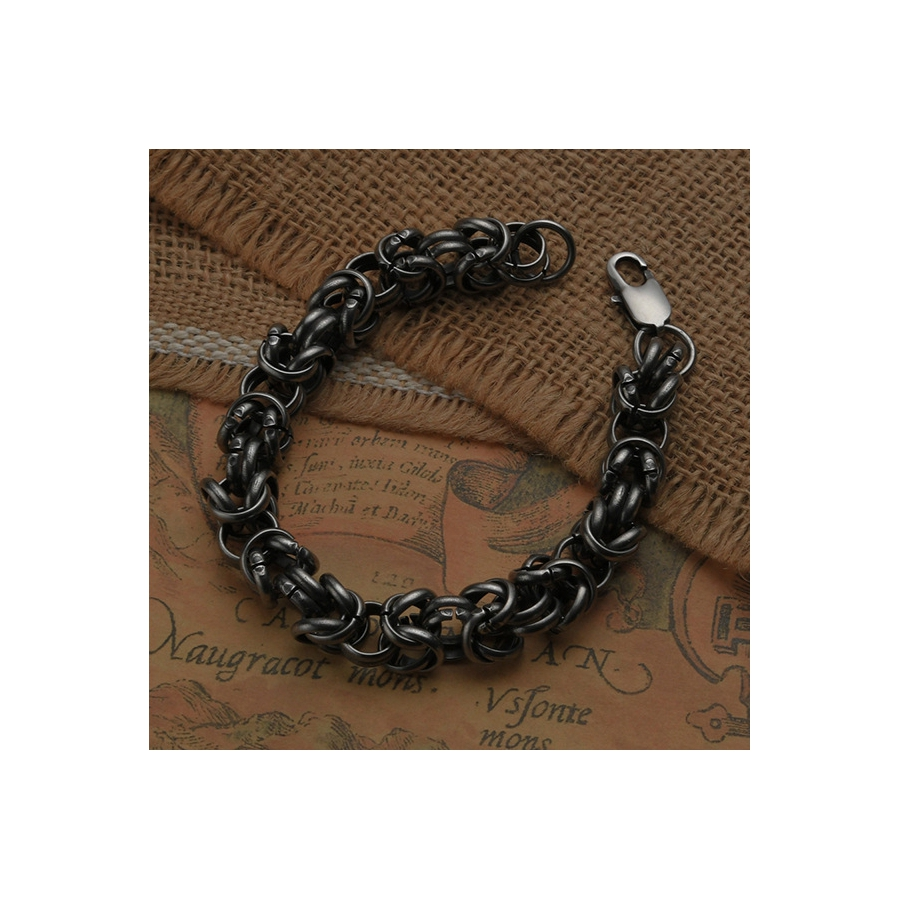 Malejewels Bracelet En Métal VINTAGE 21cm 2 Malejewels Bracelet En Métal VINTAGE 21cm – Image 2