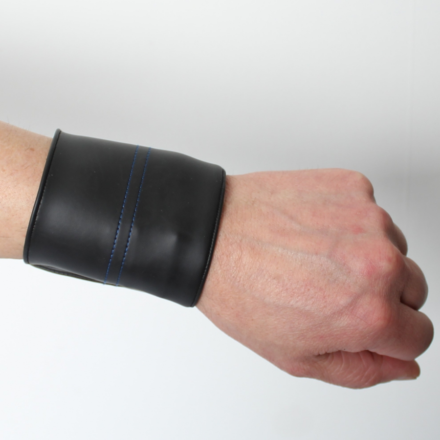 BRACELET PORTE FEUILLE NOIR/BLEU COCKPIK 1 BRACELET PORTE FEUILLE NOIR/BLEU COCKPIK