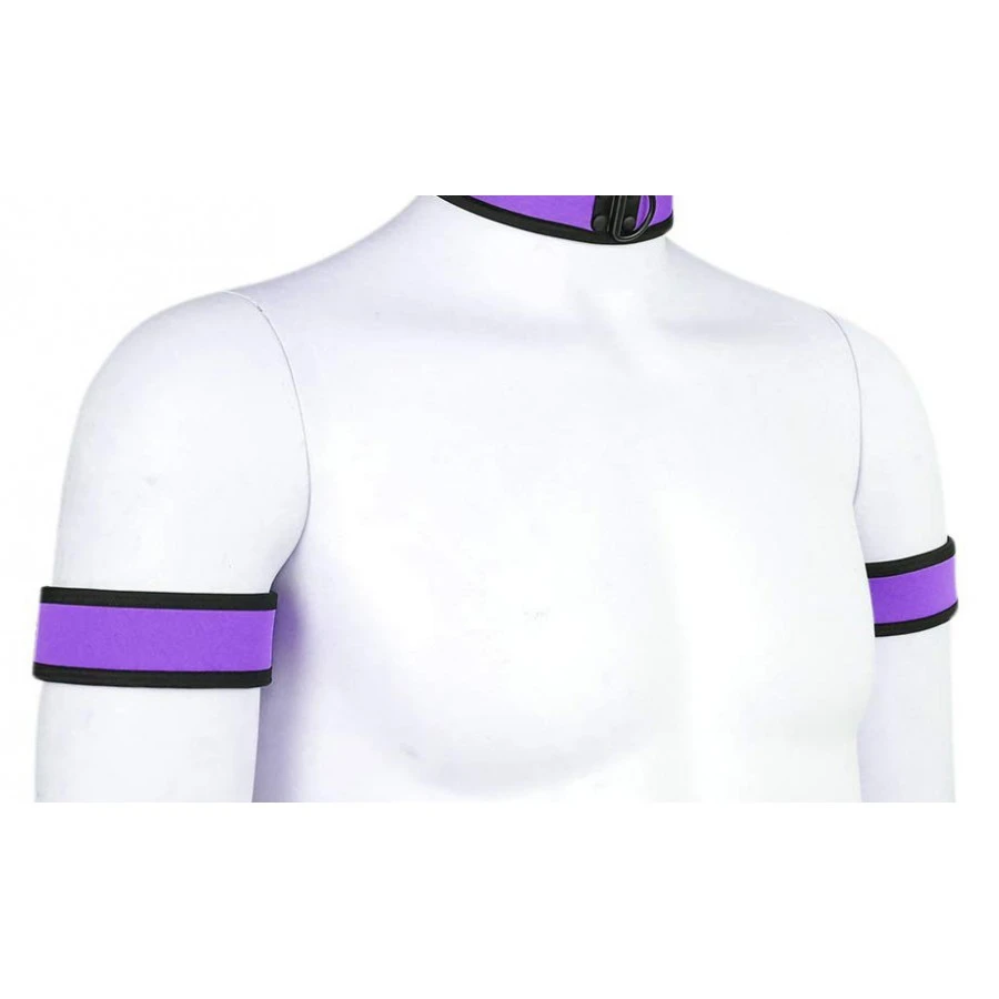 Kinky Puppy Brassards PUPPY Néoprène Violet 1 Kinky Puppy Brassards PUPPY Néoprène Violet