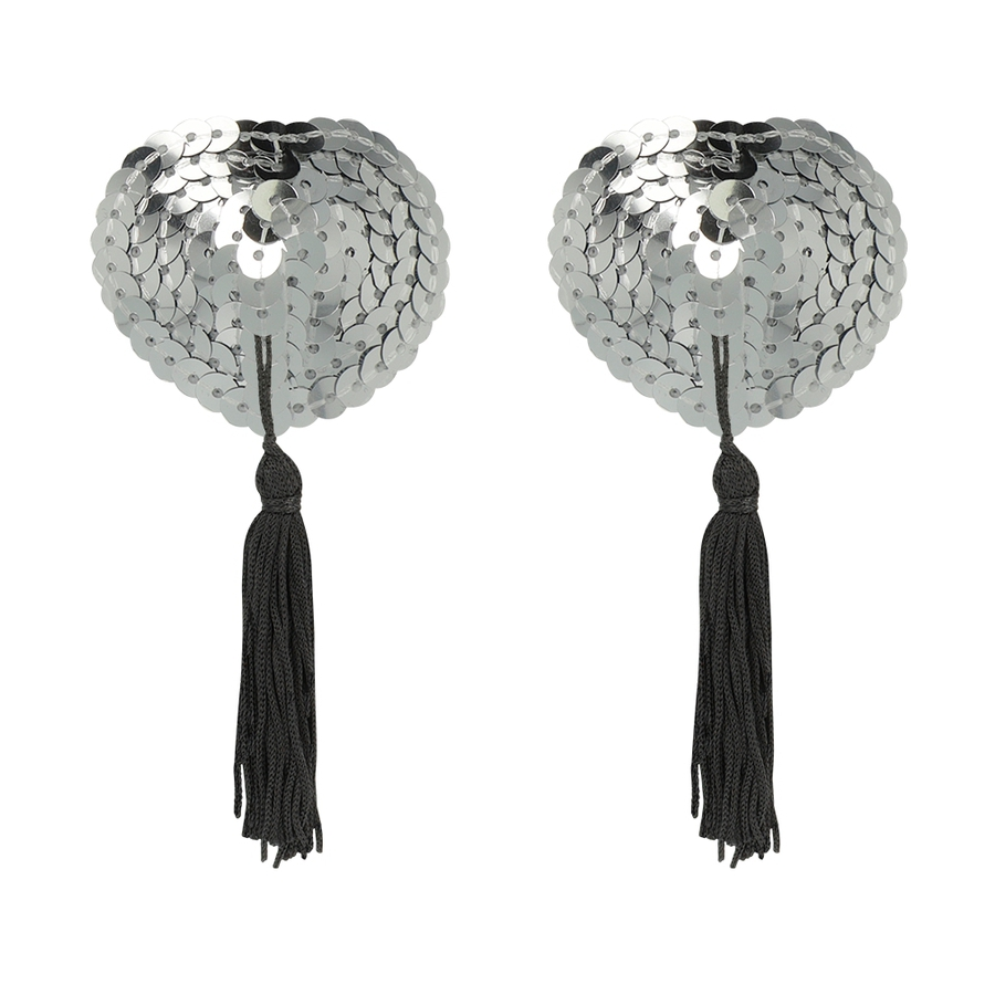 Coquette Cache-Tétons Adhésifs GLITT Argentés 1 Coquette Cache-Tétons Adhésifs GLITT Argentés