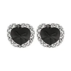 Coquette Cache-Tétons Adhésifs LACE Noirs
