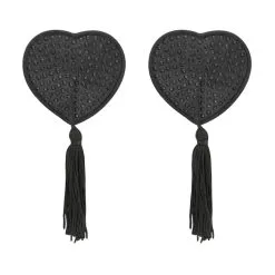 Coquette Cache-Tétons Adhésifs PEARL Noirs